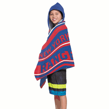 NHL NY New York Rangers Juvy Hooded Towel