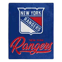 NHL NY New York Rangers Signature Raschel Throw