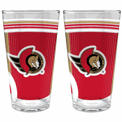 NHL Ottawa Senators 2pc Pint Glass Set