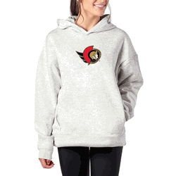 NHL Ottawa Senators Heather Grey Hoodie with Zipper Pockets S