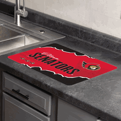 NHL Ottawa Senators Torn Small Mat 15�20 inches