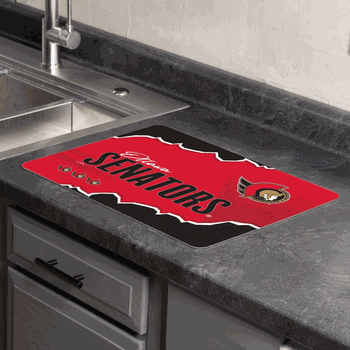 NHL Ottawa Senators Torn Small Mat 15�20 inches