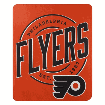 NHL Philadelphia Flyers Campaign Fleece Throw Blanket 50x60 Inches