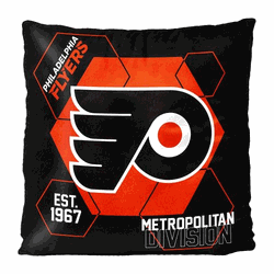 NHL Philadelphia Flyers Connector Double Sided Velvet Pillow 16 x 16 Inches