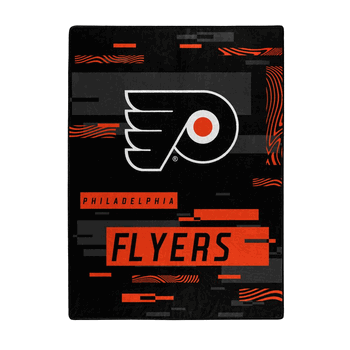 NHL Philadelphia Flyers Digitize Raschel Throw Blanket 60x80Inches