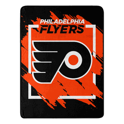 NHL Philadelphia Flyers Dimensional Micro Raschel Throw Blanket 46x60 Inches