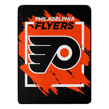 NHL Philadelphia Flyers Dimensional Micro Raschel Throw Blanket 46x60 Inches
