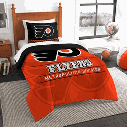 NHL Philadelphia Flyers Draft Comforter and Sham Set Twin