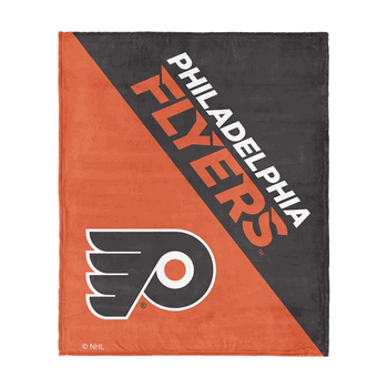 NHL Philadelphia Flyers Halftone Silk Touch Throw Blanket 46x60 inches