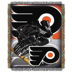NHL Philadelphia Flyers Home Ice Advantage Woven Tapestry Wall Hanging 48x60 Inches