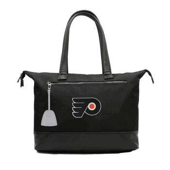 NHL Philadelphia Flyers Laptop Tote Bag with Colored Zipper Pull Accessory