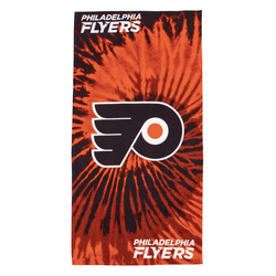 NHL Philadelphia Flyers Pyschedelic Beach Towel 30x60 Inches