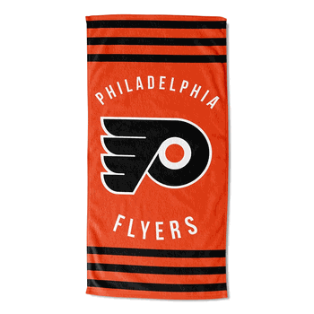 NHL Philadelphia Flyers Stripes Beach Towel 30x60 Inches