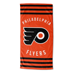 NHL Philadelphia Flyers Stripes Beach Towel 30x60 Inches