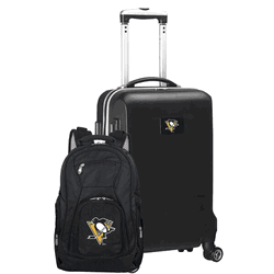 NHL Pittsburgh Penguins Deluxe 2-Piece Backpack & Carry-On Set