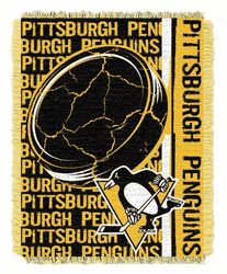 NHL Pittsburgh Penguins Double Play Jacquard Throw