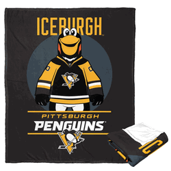 NHL Pittsburgh Penguins Mascot Love Silk Touch Throw Blanket 50x60 Inches