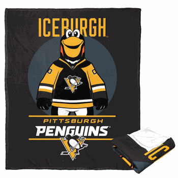 NHL Pittsburgh Penguins Mascot Love Silk Touch Throw Blanket 50x60 Inches