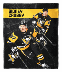 NHL Pittsburgh Penguins Player Sidney Crosby Silk Touch Throw Blanket 50x60 Inches