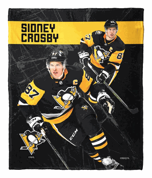 NHL Pittsburgh Penguins Player Sidney Crosby Silk Touch Throw Blanket 50x60 Inches