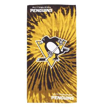 NHL Pittsburgh Penguins Pyschedelic Beach Towel 30x60 Inches