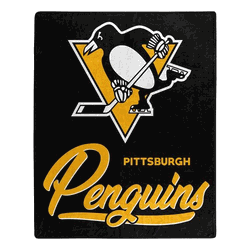 NHL Pittsburgh Penguins Signature Raschel Throw Blanket 50x60 Inches