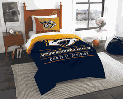 NHL Predators Draft Twin Comforter Set