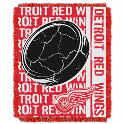 NHL Redwings Double Play Jacquard Throw