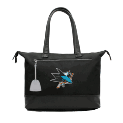 NHL San Jose Sharks Laptop Tote Bag with Colored Zipper Pull Accessory