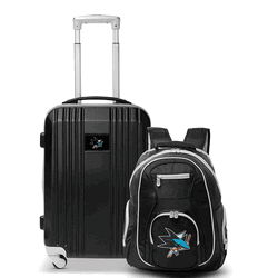NHL San Jose Sharks Premium 2-Piece Backpack & Carry-On Set