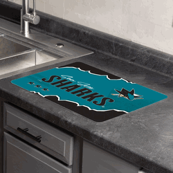 NHL San Jose Sharks Torn Small Mat 15�20 inches