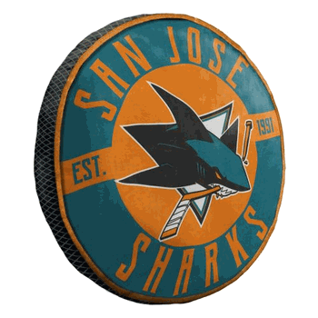 NHL San Jose Sharks Travel Cloud Pillow 15 Inches