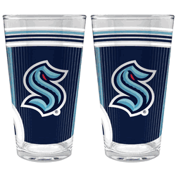 NHL Seattle Kraken 2pc Pint Glass Set