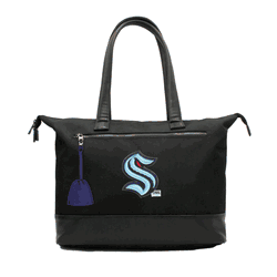 NHL Seattle Kraken Laptop Tote Bag with Colored Zipper Pull Accessory