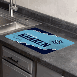 NHL Seattle Kraken Torn Small Mat 15�20 inches