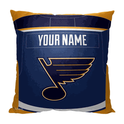 NHL St. Louis Blues Jersey Personalized Throw Pillow 18x18 Inches
