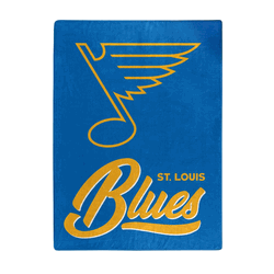 NHL St. Louis Blues Signature Raschel Throw Blanket 50x60 Inches
