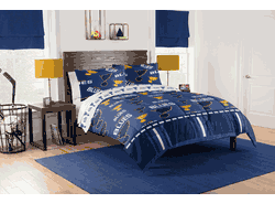 NHL St Louis St. Louis Blues Rotary Queen Bed In a Bag Set