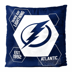 NHL Tampa Bay Lightning Connector Double Sided Velvet Pillow 16 x 16 Inches
