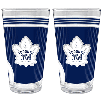 NHL Toronto Maple Leafs 2pc Pint Glass Set