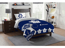 NHL Toronto Maple Leafs Hexagon Comforter and Sham Set Twin