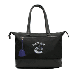 NHL Vancouver Canucks Laptop Tote Bag with Colored Zipper Pull Accessory