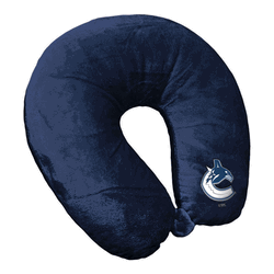 NHL Vancouver Canucks Logo Navy Neck Pillow