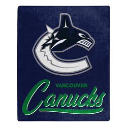 NHL Vancouver Canucks Signature Raschel Throw Blanket 50x60 Inches