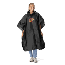 NHL Vancouver Canucks Vintage Logo Black Pullover Poncho with Mesh Bag 49�44 inches