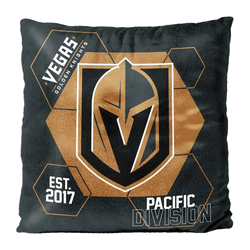 NHL Vegas Golden Knights Connector Double Sided Velvet Pillow 16 x 16 Inches