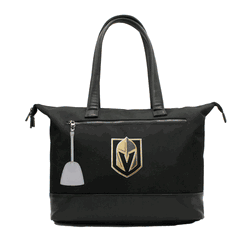 NHL Vegas Golden Knights Laptop Tote Bag with Colored Zipper Pull Accessory