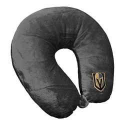 NHL Vegas Golden Knights Logo Charcoal Neck Pillow