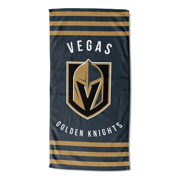NHL Vegas Golden Knights Stripes Beach Towel 30x60 Inches