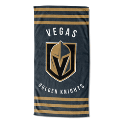 NHL Vegas Golden Knights Stripes Beach Towel 30x60 Inches